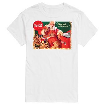 Big & Tall Coca-Cola Vintage Santa Ice Cooler Graphic Tee