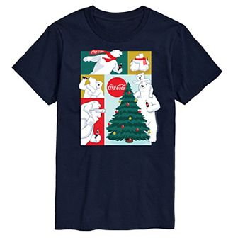 Big & Tall Coca-Cola Bears Grid Graphic Tee