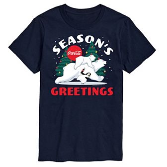 Big & Tall Coca-Cola Seasons Greetings Graphic Tee