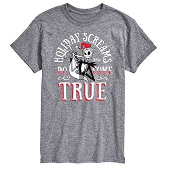 Men's Nightmare Before Christmas Spirit In My Bones Screams Come True Tee