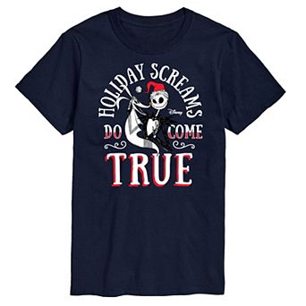 Big & Tall Disney's Nightmare Before Christmas Spirit In My Bones Screams Come True Graphic Tee
