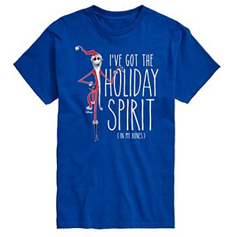 Men's Nightmare Before Christmas Holiday Spirit In My Bones Tee