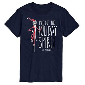 Men's Nightmare Before Christmas Holiday Spirit In My Bones Tee
