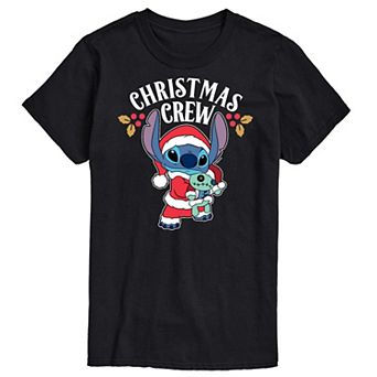 Disney's Lilo & Stitch Big & Tall Christmas Crew Graphic Tee