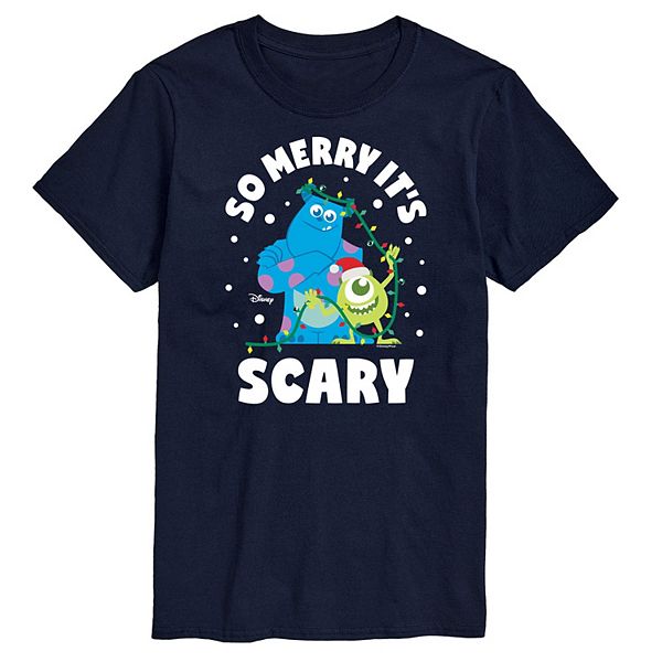 Disney / Pixar's Monsters Inc Big & Tall So Merry It's Scary Graphic Tee