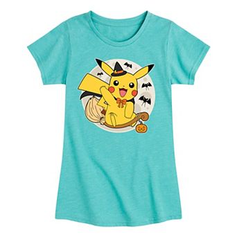 Girls 7-16 Pokemon Pikachu Moon Witch Graphic Tee