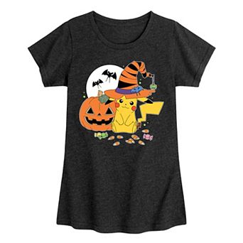 Girls 7-16 Pokemon Witch Pikachu Candy Graphic Tee