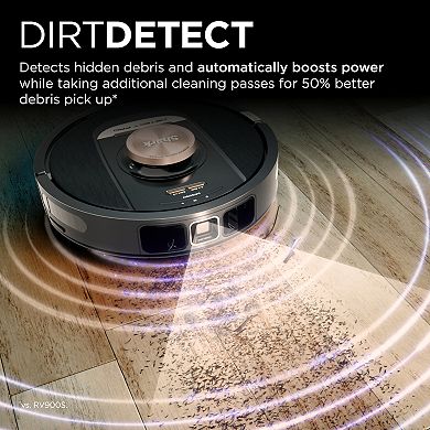 Shark® Detect Pro Self-Empty NeverStuck Tech WiFi Robot Vacuum with HEPA Bagless Base – RV2820AE