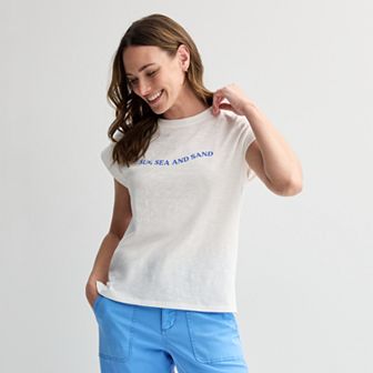 Women's Sonoma Goods For Life® Short Sleeve Muscle Top