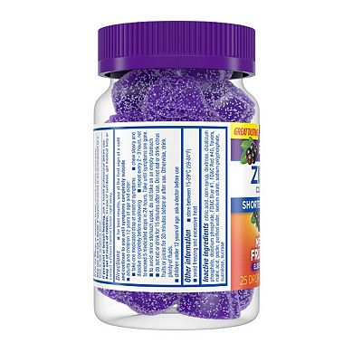 Zicam Zinc Cold Remedy Medicated Fruit Drops Plus Elderberry - 25-ct.