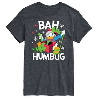 Disney's Big & Tall Donald Duck Bah Humbug Graphic Tee