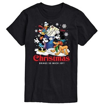 Disney's Big & Tall Christmas Bring So Much Joy Graphic Tee