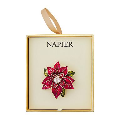 Napier Box Elevated Poinsetta Pin