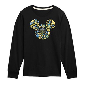 Disney's Mickey Mouse Boys 8-20 Hanukkah Long Sleeve Graphic Tee