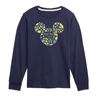 Disney's Mickey Mouse Boys 8-20 Hanukkah Long Sleeve Graphic Tee