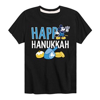 Disney's Mickey Mouse Boys 8-20 Happy Hanukkah Graphic Tee
