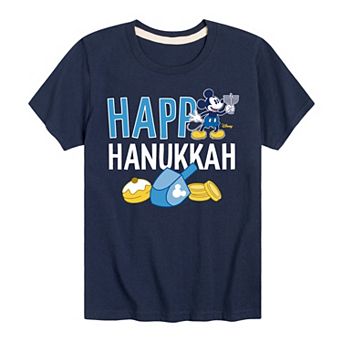 Disney's Mickey Mouse Boys 8-20 Happy Hanukkah Graphic Tee