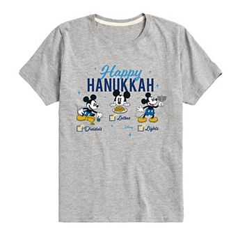 Disney's Mickey Mouse Boys 8-20 Happy Hanukkah Graphic Tee