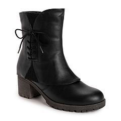 Womens Black Casual Mid Calf Boots Shoes Kohl s