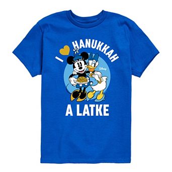 Disney's Mickey Mouse & Friends Boys 8-20 Love Hanukkah A Latke Graphic Tee