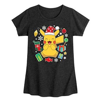 Girls Pokemon Pika Presents Graphic Tee