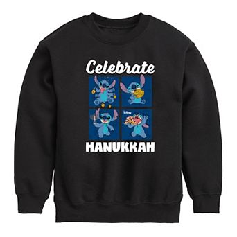 Disney's Lilo & Stitch Boys 8-20 Celebrate Hanukkah Fleece Sweatshirt