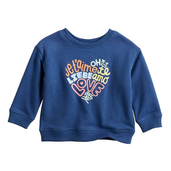 Baby Jumping Beans® Love French Terry Sweatshirt