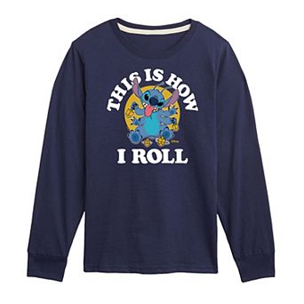Disney's Lilo & Stitch Boys 8-20 This Is How I Roll Long Sleeve Graphic Tee