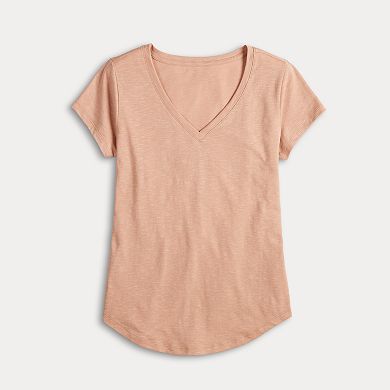 Women's Sonoma Goods For Life Everyday Short Sleeve V-Neck Tee