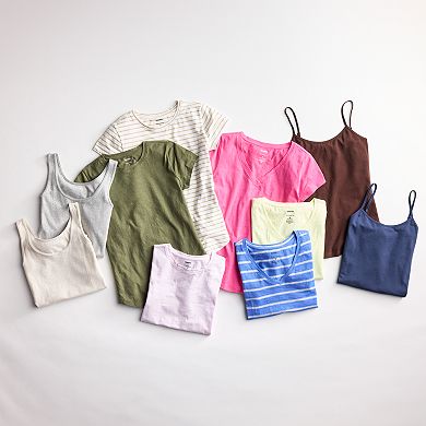 Women's Sonoma Goods For Life Everyday Short Sleeve V-Neck Tee