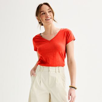 Women's Sonoma Goods For Life® Everyday Short Sleeve V-Neck Tee
