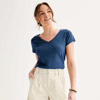 Women's Sonoma Goods For Life® Everyday Short Sleeve V-Neck Tee