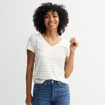 Women's Sonoma Goods For Life® Everyday Short Sleeve V-Neck Tee