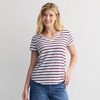 Women's Sonoma Goods For Life® Everyday Short Sleeve V-Neck Tee