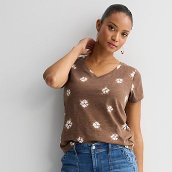 Women's Sonoma Goods For Life® Everyday Short Sleeve V-Neck Tee
