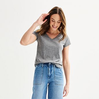 Women's Sonoma Goods For Life® Everyday Short Sleeve V-Neck Tee