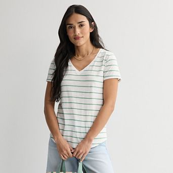 Women's Sonoma Goods For Life® Everyday Short Sleeve V-Neck Tee