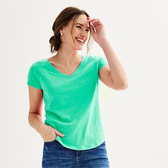 Women's Sonoma Goods For Life® Everyday Short Sleeve V-Neck Tee