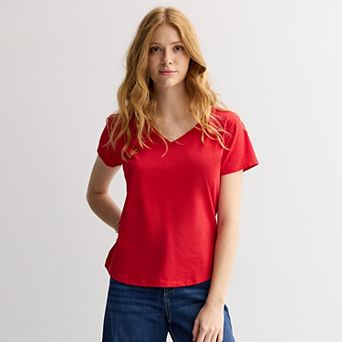 Women's Sonoma Goods For Life® Everyday Short Sleeve V-Neck Tee