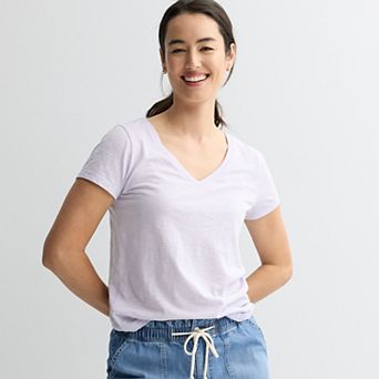Women's Sonoma Goods For Life® Everyday Short Sleeve V-Neck Tee
