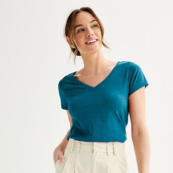 Women's Sonoma Goods For Life® Everyday Short Sleeve V-Neck Tee