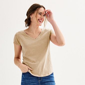 Women's Sonoma Goods For Life® Everyday Short Sleeve V-Neck Tee