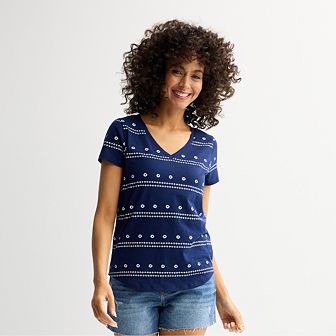 Women's Sonoma Goods For Life® Everyday Short Sleeve V-Neck Tee