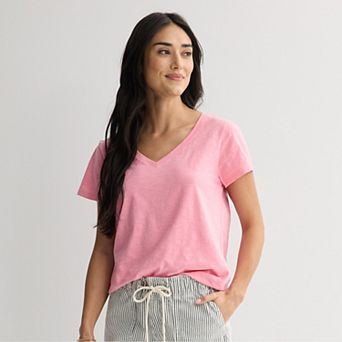 Women's Sonoma Goods For Life® Everyday Short Sleeve V-Neck Tee