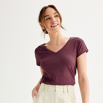 Women's Sonoma Goods For Life® Everyday Short Sleeve V-Neck Tee