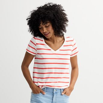 Women's Sonoma Goods For Life® Everyday Short Sleeve V-Neck Tee