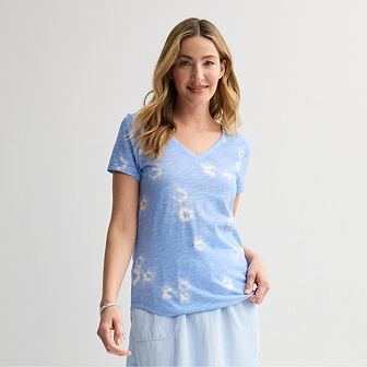 Women's Sonoma Goods For Life® Everyday Short Sleeve V-Neck Tee