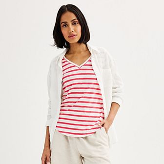 Women's Sonoma Goods For Life® Everyday Short Sleeve V-Neck Tee