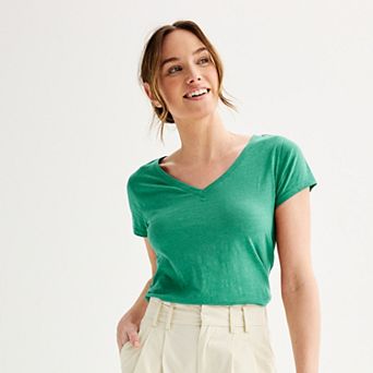 Women's Sonoma Goods For Life® Everyday Short Sleeve V-Neck Tee