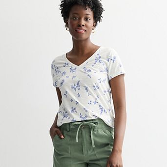 Women's Sonoma Goods For Life® Everyday Short Sleeve V-Neck Tee